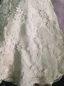 premium White Lace Cold Shoulder Dress