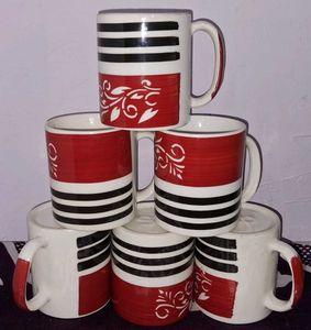 Set of 6 Ceramic Mugs