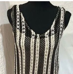 ZARA Knit Boho Striped Tank Top