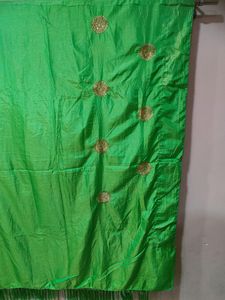 Silk Parrot  Green 💚 Saree