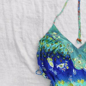 Y2k Fairy Core Beaded Halter Neck Top