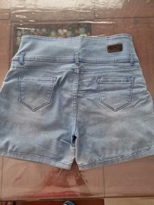 High Waisted Denim Shorts
