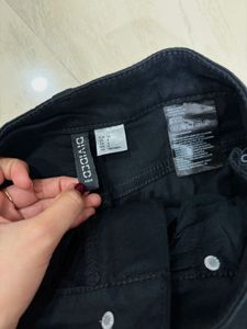 H&amp;M Black Wide-Leg Pants