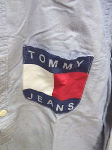 Tommy Jeans Men's Blue Button-Down Shirt