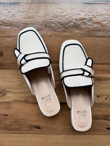 Ket Importa White Contrast Mules