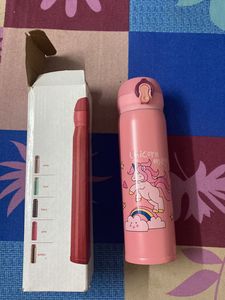 Unicorn Cartoon Printed Stainless Steel Sipper