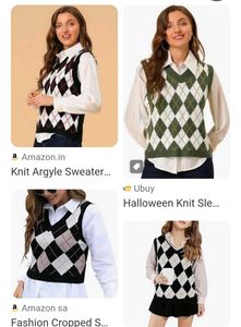 Argyle Knit Vest - Classic Style