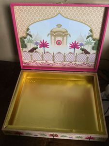 Decorative Keepsake Box with Peacock Design
