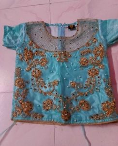 Gorgeous Sky Blue &amp; Gold Ethnic Party Wear 👗