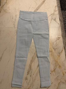 Light Blue High-Waisted Skinny Jeans