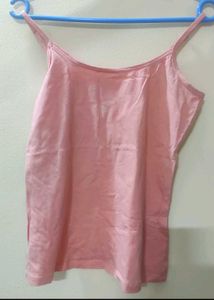 Peach colour Spaghetti Top