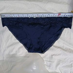 ⚛️  Navy Lace Trim Briefs