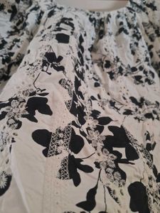 Chic Floral Print Puff Sleeve Top