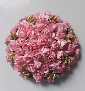 flower hair buns