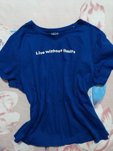 Blue "Live Without Limits" T-Shirt