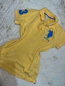 USPA Woman’s Yellow Polo Shirt