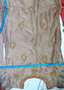 New Condition Suit Set Khakhi Colour