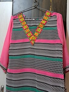 Pure Chiffon Kurti 💗