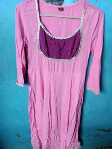 Purple &amp; Pink Anarkali Suit