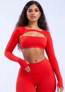 Red Athleisure Set 2 piece ( DFYNE)