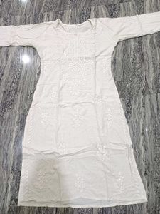 White Chikankari Kurta