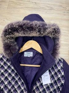 Voilet Fur Hooded Jacket - Fix Rate