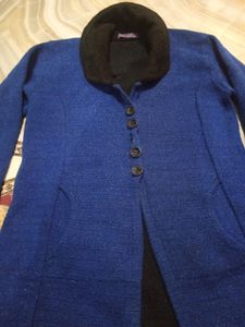 Black And Blue Woolen Sweater