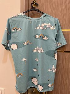 Cute Cloud Print Coord Set