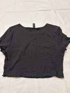 Graphic Print Cropped T-Shirt