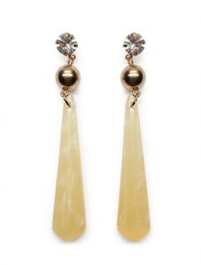 Cute Yellow Flower Heart Earrings