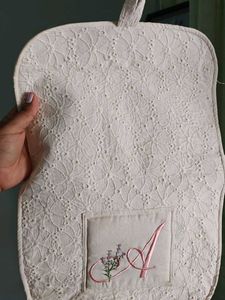 Embroidered Monogrammed Hanging organizer