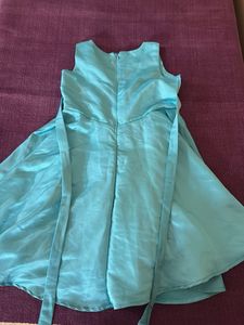 Hopscotch!!Sparkling Teal Bow Dress