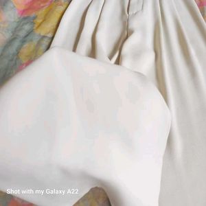 Pure White High Waist Trousers