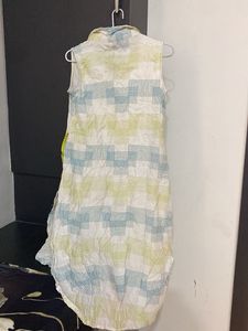 Patterned Sleeveless Casual Dress