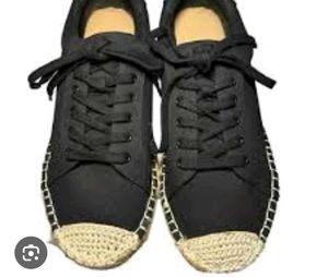 Stylish Black Espadrille Sneakers