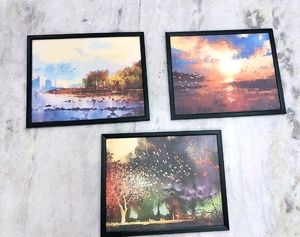 Rectangular Digital  Reprint Paintings(3 Set)