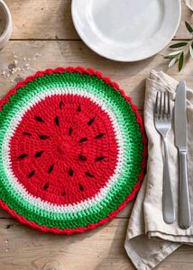 Watermelon Crochet placemat
