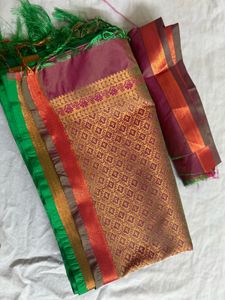 Silk Saree with blouse piece( FIX PRICE )