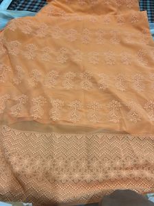 georgette embroidered kurta