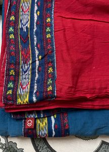 Biba Red blue duptta