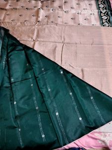 Elegant Semi Silk Saree with Intricate Pattern