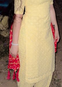 Yellow Chikankari Kurta Set
