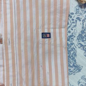 Men's Striped Casual Shirt XL but slim fit