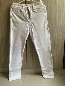 Mango White Skinny Fit Jeans