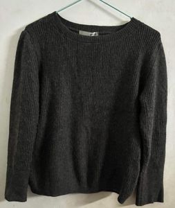 Grey knit sweater