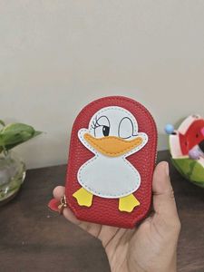 Cute Duck Zipper Card Wallet