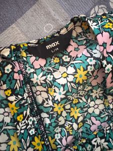 Floral Print Square Neck Mini Dress