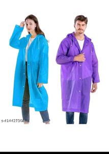 Pack of 2 Raincoats - Sky Blue &amp; Purple