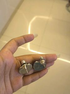 Ethnic Red Stone Pearl Earrings