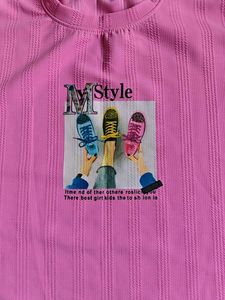 Cute Pink Graphic T-Shirt